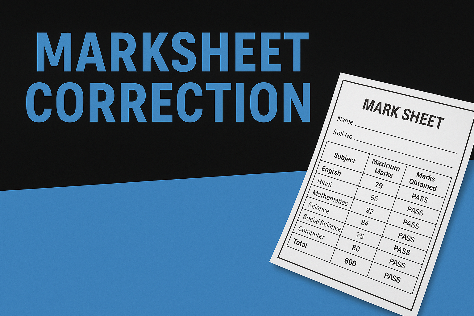 12th Certificate Correction in India