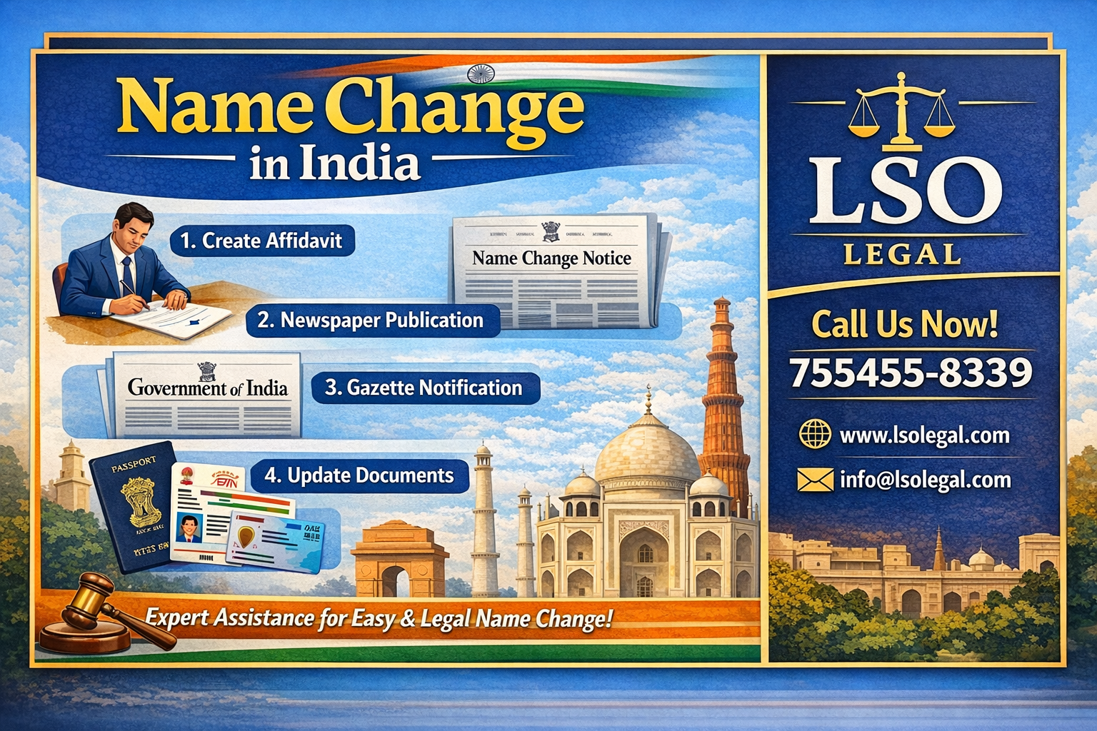 Name change in all documents
